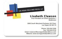 Las Vegas Field And Focus, LLC Plastic Business Card