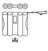 SAFLOK Alkaline Battery Packs CL-03