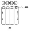 SAFLOK Alkaline Battery Packs CL-04