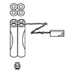 SAFLOK Alkaline Battery Packs CL-06