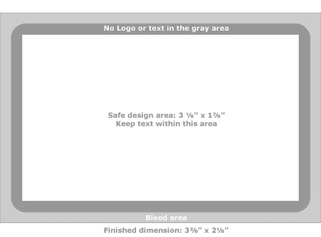 Card design area